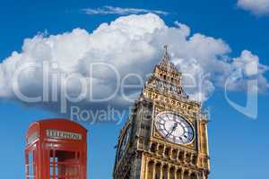 Big Ben and Red Telephone Box