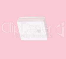 ceramic insulator on isolated Pink Background
