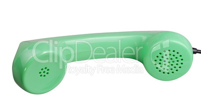 Old Green Rotary Telephone handset