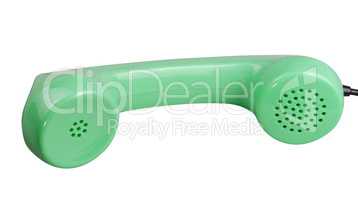 Old Green Rotary Telephone handset