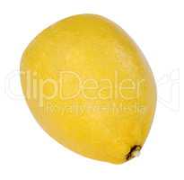 yellow raw lemon isolated