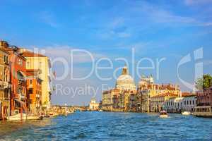 Grand Canal beautiful summer view, Venice, Italy