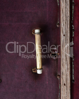 old entrance door to the room with a handle