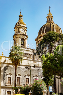 Church Collegiata in Catania. Sicily