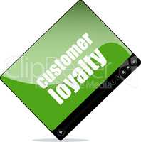 Video player for web with customer loyalty word