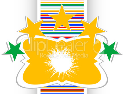 Sun icon on web button. stars symbol