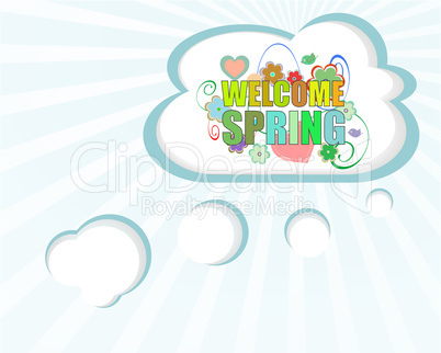 Welcome Spring Holiday Card