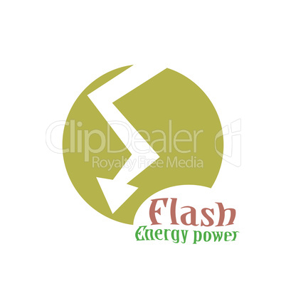 Lighting bolt Flash Logo design template. Fast Quick Rapid icon concept symbol. Thunderbolt Logotype.