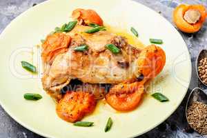 Chicken Meat in Apricot Sauce
