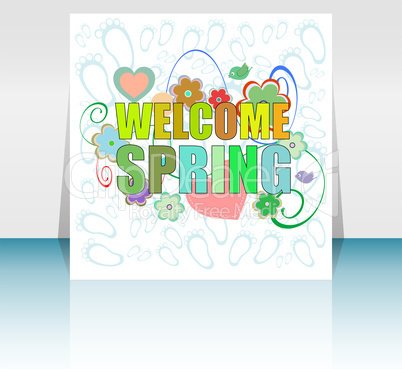 Welcome Spring Holiday Card