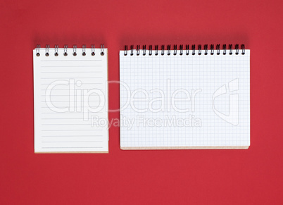 open notebook with white sheets