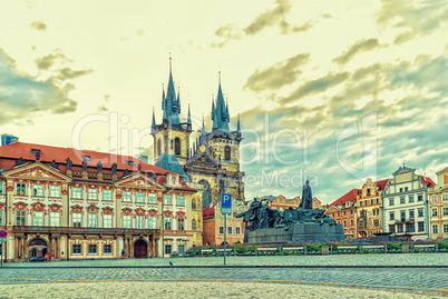 Old Town Square of Prague and its famous sights