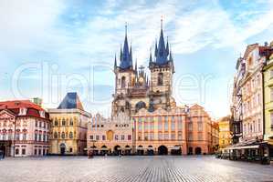 Church of Our Lady before Tyn in Prague, no people