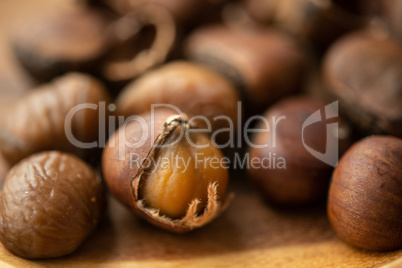 chestnuts close up