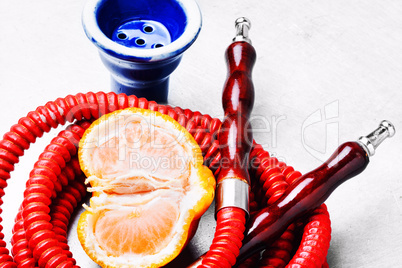 Arabian hookah with aroma tangerine
