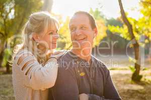 Happy Middle Aged Caucasian Couple Portrait Outdoors