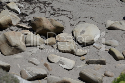 Steine an einem Strand