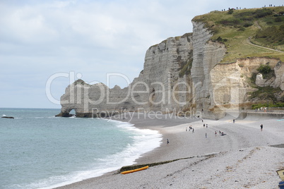 Kreideküste bei Etretat, Normandie