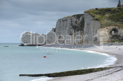 Kreideküste bei Etretat, Normandie