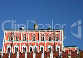 Kremlin building on sky background