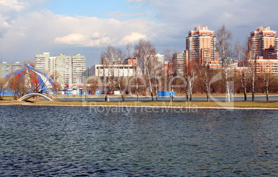 spring in city park