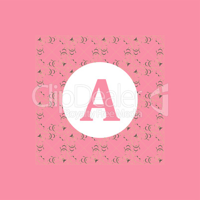 Stylish and graceful floral monogram design. Elegant line art logo design.
