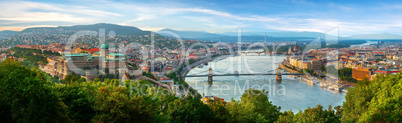 Panoramic view on Budapest