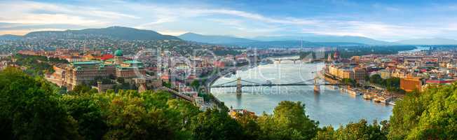 Panoramic view on Budapest