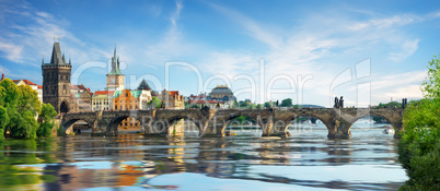 Charles bridge on Vltava