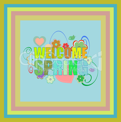 Welcome Spring Holiday Card