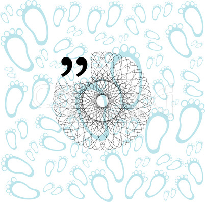 Quotation Mark Speech Bubble. Quote sign icon. Abstract background.