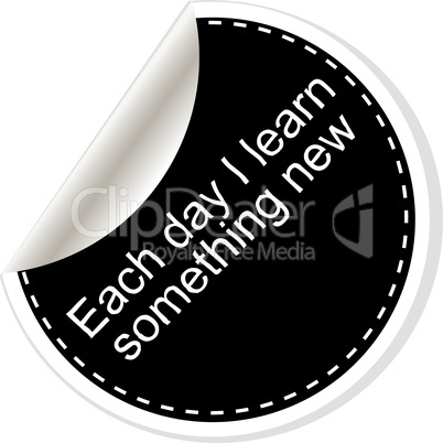 Each day I learn something new. Quote, comma, note, message, blank, template, text, tags and comments