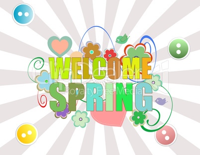 Welcome Spring Holiday Card