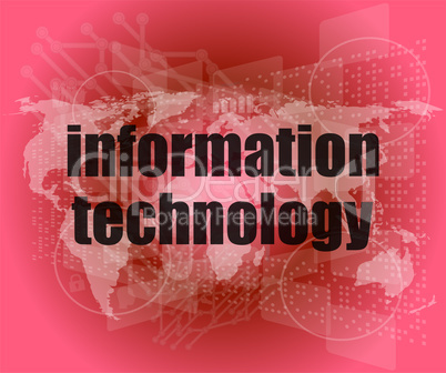 digital information technology concept background