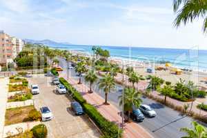 Landscape view from beach Alanya in Turkey