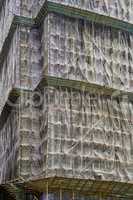 Hong Kong - Bamboo Scaffolding at Building Construction