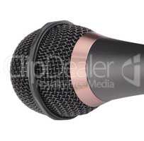 dynamic microphone isolated