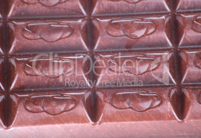 bar of  brown chocolate