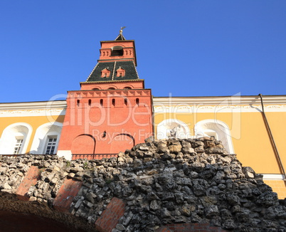 Kremlin tower on sky background Kremlin tower on sky background