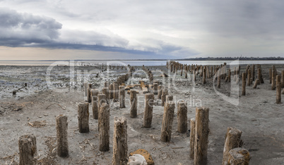 Clouds over the Salt Lake near Odessa, Ukraine