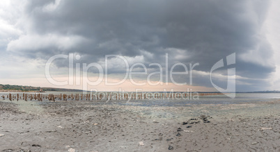 Clouds over the Salt Lake near Odessa, Ukraine