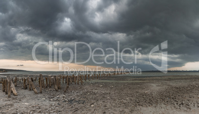 Clouds over the Salt Lake near Odessa, Ukraine