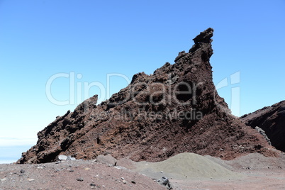 Felsen am Mirador de los Andenes, La Palma