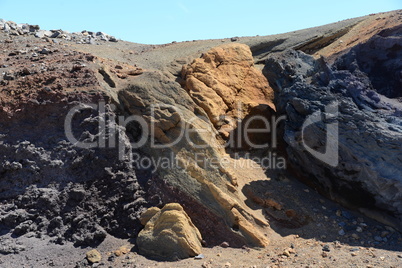 Felsen am Roque de los Muchachos, La Palma