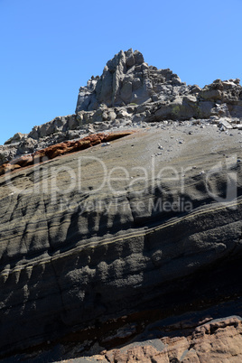 Felsen am Roque de los Muchachos, La Palma