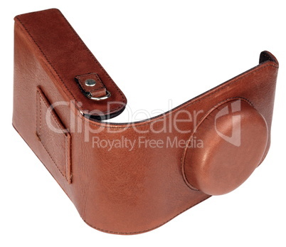 leather photo cover isolated