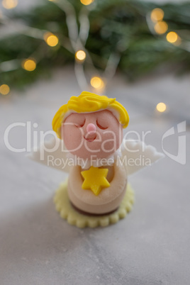 Weihnachtliche Marzipan Figur