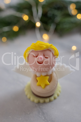 Weihnachtliche Marzipan Figur