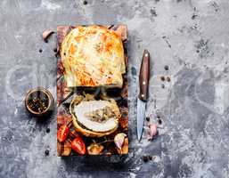 Homemade roasted meat loafs