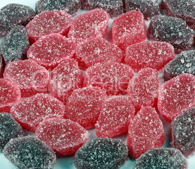 pink fruit jelly